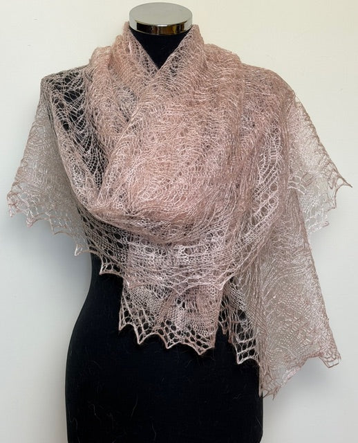 Downy shawl ( Palantine ) #13, 180x80 cm
