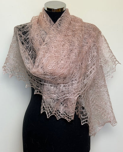 Downy shawl ( Palantine ) #13, 180x80 cm
