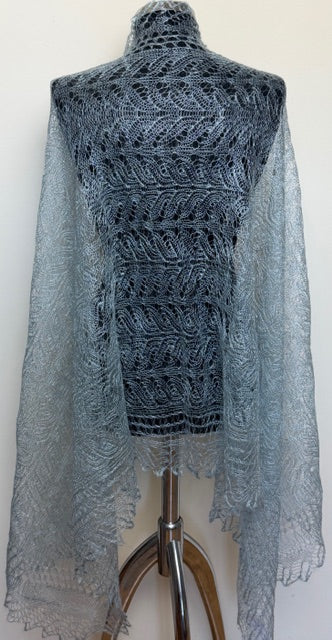 Downy shawl ( Palantine ) #17, 180x80 cm