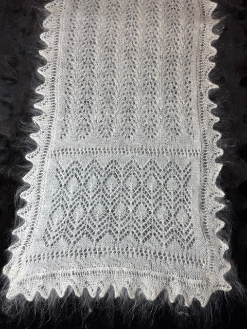 Uryupinsk downy shawl ( Palantine ) # SW-18, 150x60 cm