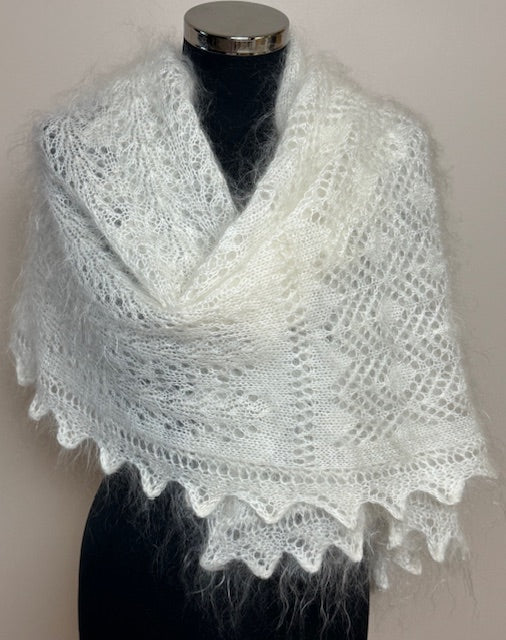 Uryupinsk downy shawl ( Palantine ) # SW-18, 150x60 cm