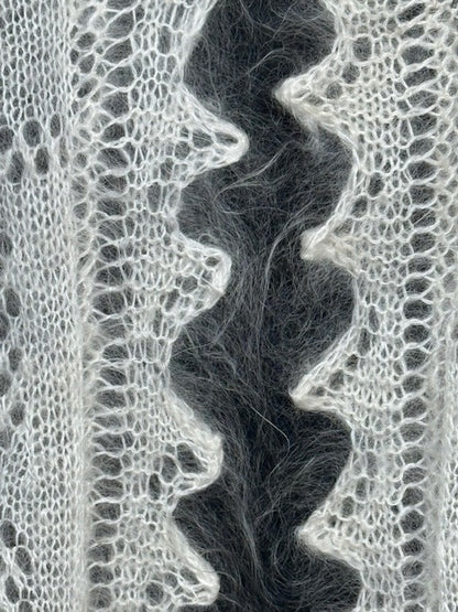 Uryupinsk downy shawl ( Palantine ) # SW-18, 150x60 cm