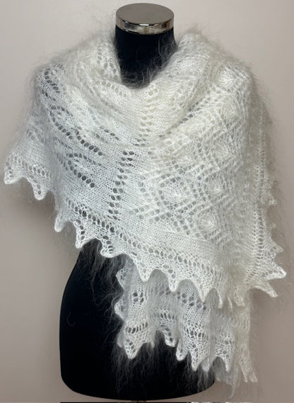 Uryupinsk downy shawl ( Palantine ) # SW-19, 140x50 cm