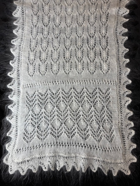 Uryupinsk downy shawl ( Palantine ) # SW-19, 140x50 cm