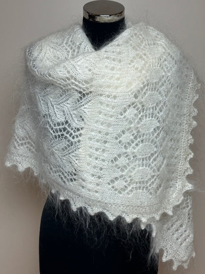 Uryupinsk downy shawl ( Palantine ) # SW-11, 140x55 cm