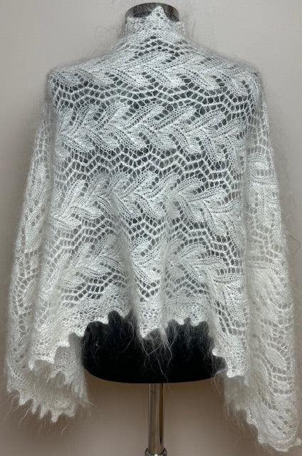 Uryupinsk downy shawl ( Palantine ) # SW-11, 140x55 cm