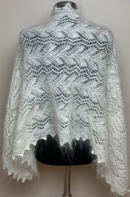 Uryupinsk downy shawl ( Palantine ) # SW-11, 140x55 cm