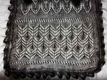 Uryupinsk downy shawl ( Palantine ) # SG-9, 140x55 cm