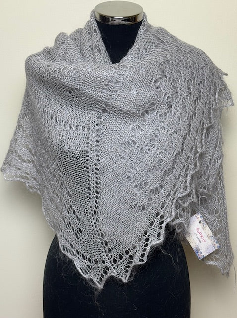 Downy shawl  #PCN-103, 130x130 cm