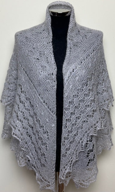 Downy shawl  #PCN-103, 130x130 cm