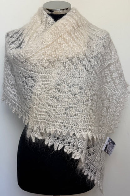Orenburg shawl-palantine SWO-3, 140x60 cm