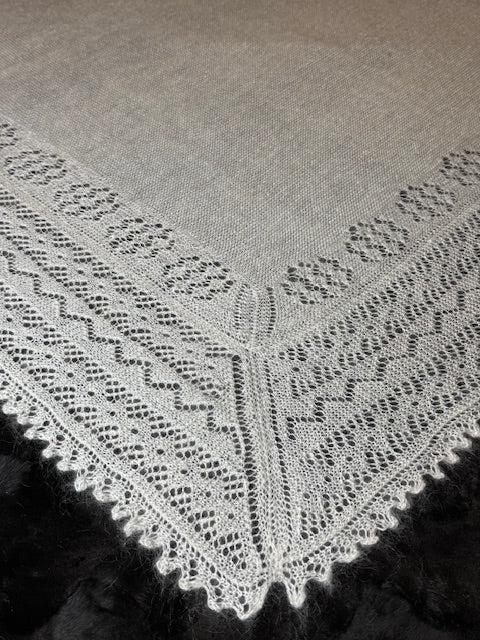 Оренбургский платок PWO-28,  150x150 cm