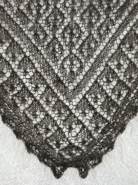 Uryupinsk downy neckerchief  # KG-106, 90x140x90 cm