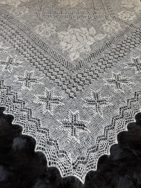 Оренбургский платок PWO-41, 160x160 cm