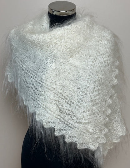 Uryupinsk downy shawl ( Palantine ) # SW-7, 130x50 cm