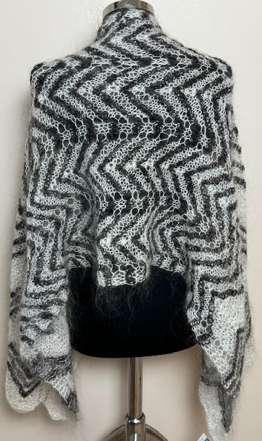 Uryupinsk downy shawl ( Palantine ) # SM-3, 140x50 cm