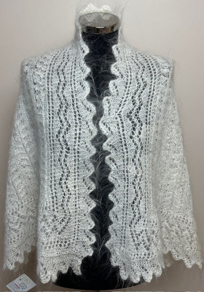 Uryupinsk downy shawl ( Palantine ) # SW-9, 130x50 cm