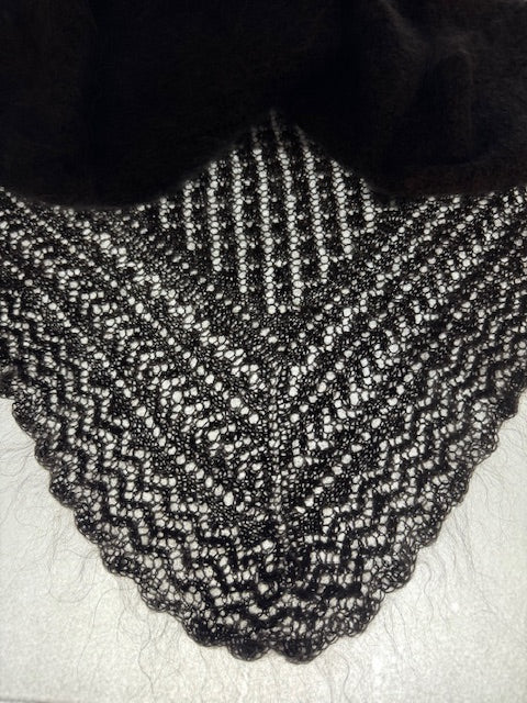 Uryupinsk downy shawl  #PG- 93, 120x120 cm