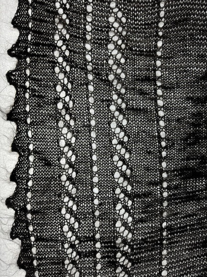 Downy shawl  #PG-180, 120x120 cm
