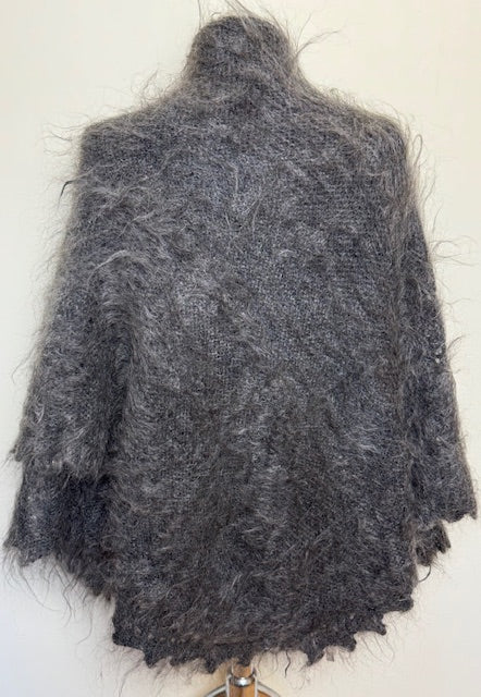 Downy shawl  #PG-184, 130x130 cm