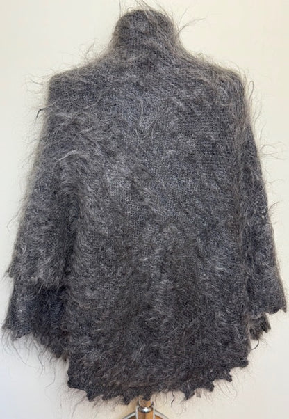 Downy shawl  #PG-184, 130x130 cm