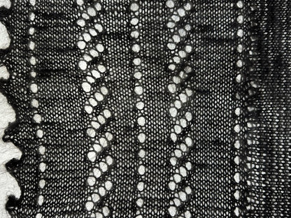 Downy shawl  #PG-184, 130x130 cm