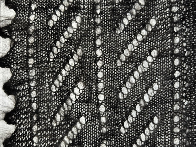 Downy shawl  #PG-185, 120x120 cm