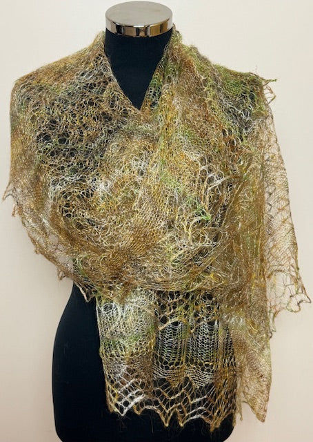 Downy shawl ( Palantine ) #191, 200x80 cm