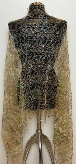 Downy shawl ( Palantine ) #191, 200x80 cm