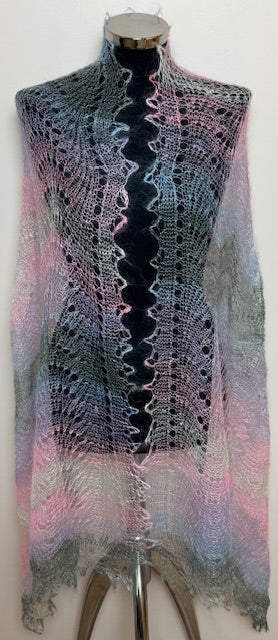 Downy shawl ( Palantine ) #50, 180x80 cm