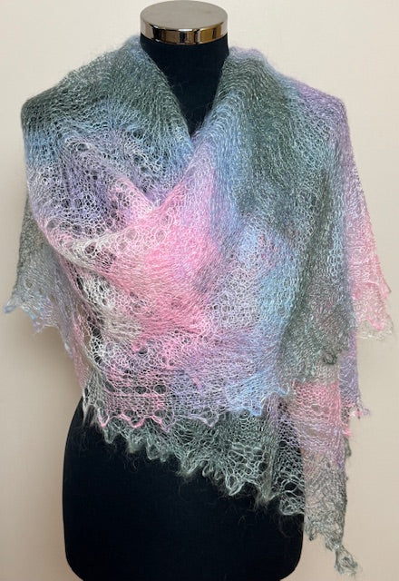 Downy shawl ( Palantine ) #50, 180x80 cm