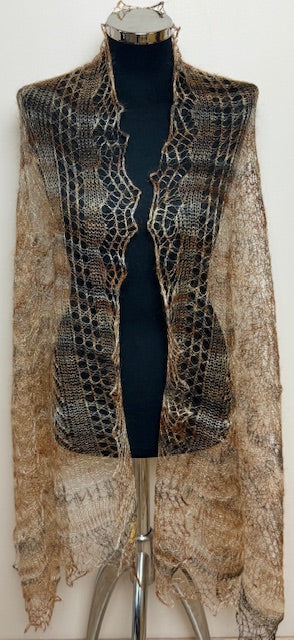 Downy shawl ( Palantine ) #195, 180x80 cm