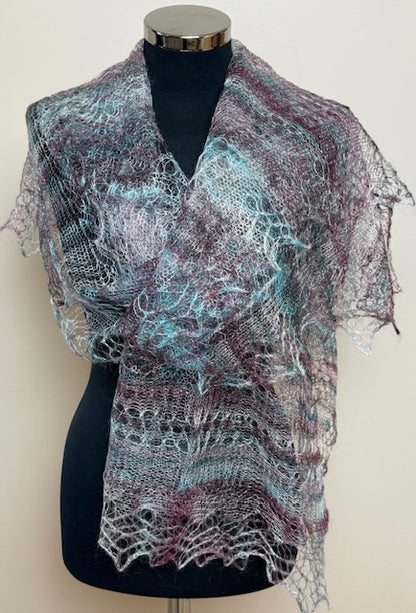 Downy shawl ( Palantine ) #170, 200x80 cm