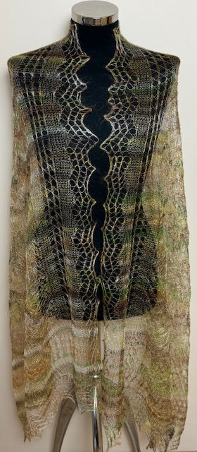 Downy shawl ( Palantine ) #193, 200x80 cm