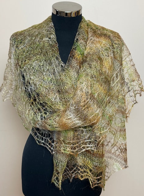 Downy shawl ( Palantine ) #193, 200x80 cm