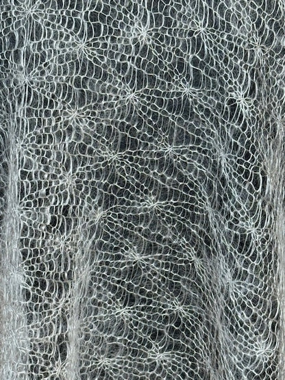 Downy shawl  #PCN-61, 130x130 cm