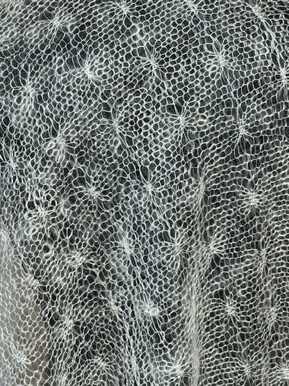 Downy shawl  #PCN-66, 120x120 cm