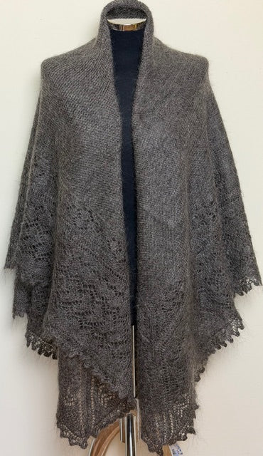 Orenburg shawl PGO-4, 160x160 cm