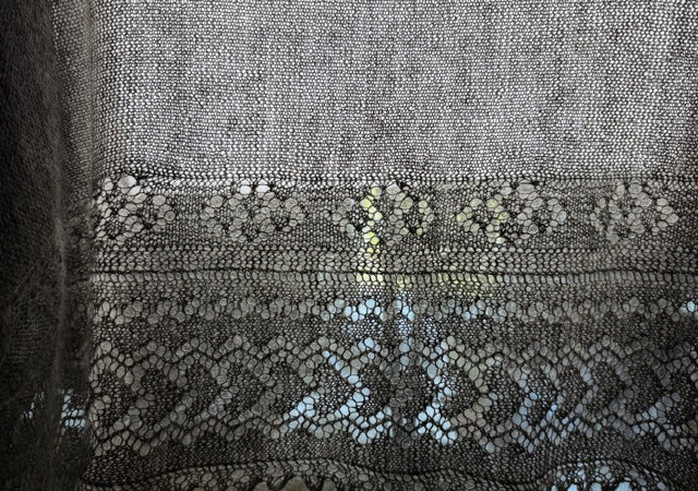 Orenburg shawl PGO-4, 160x160 cm