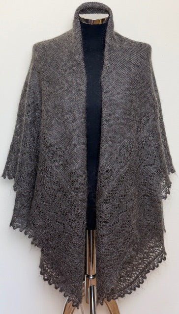 Orenburg shawl PGO-2, 150x150 cm