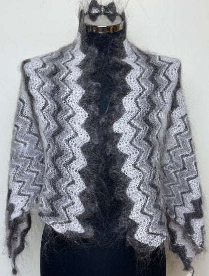 Uryupinsk downy shawl ( Palantine ) # SM-15, 100x50 cm