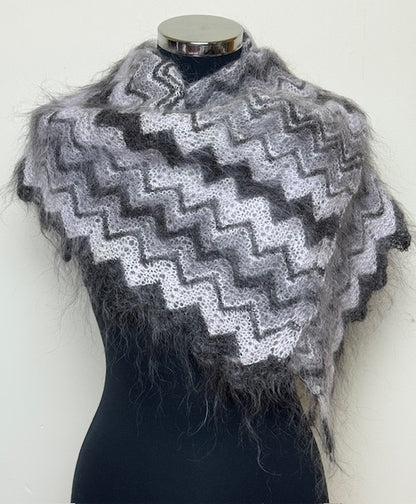 Uryupinsk downy shawl ( Palantine ) # SM-18, 100x50 cm