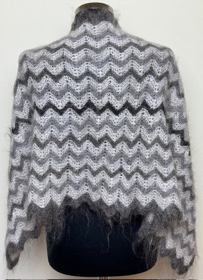 Uryupinsk downy shawl ( Palantine ) # SM-14, 100x50 cm