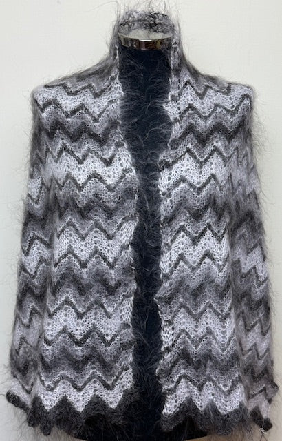 Uryupinsk downy shawl ( Palantine ) # SM-16,  140x40 cm