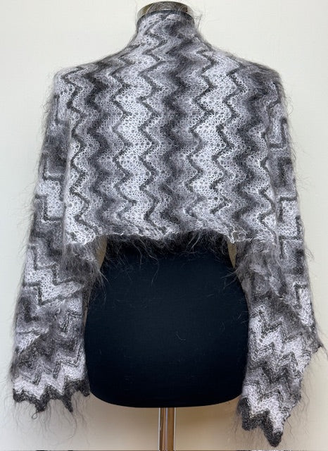 Uryupinsk downy shawl ( Palantine ) # SM-16,  140x40 cm