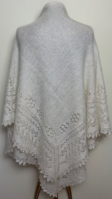 Orenburg shawl PWO-29, 150x150 cm
