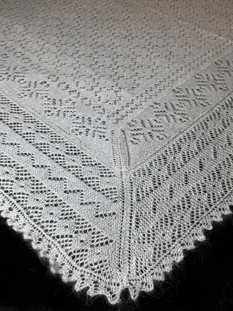 Orenburgas šalle PWO-31, 170x170 cm