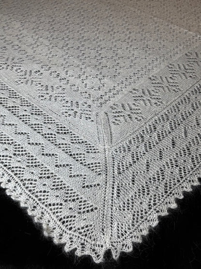 Orenburgas šalle PWO-31, 170x170 cm