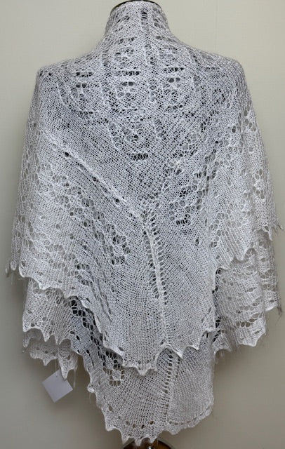 Downy shawl  #PCN-69, 120x120 cm