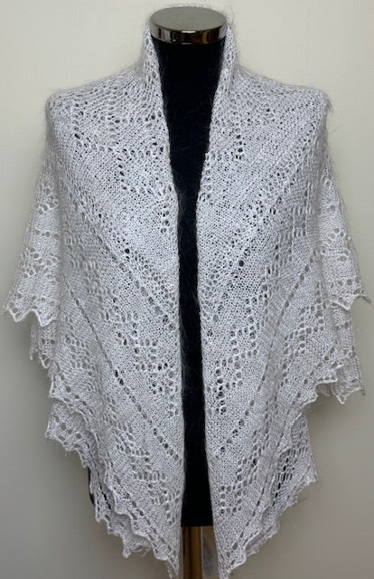 Downy shawl  #PCN-72, 120x120 cm